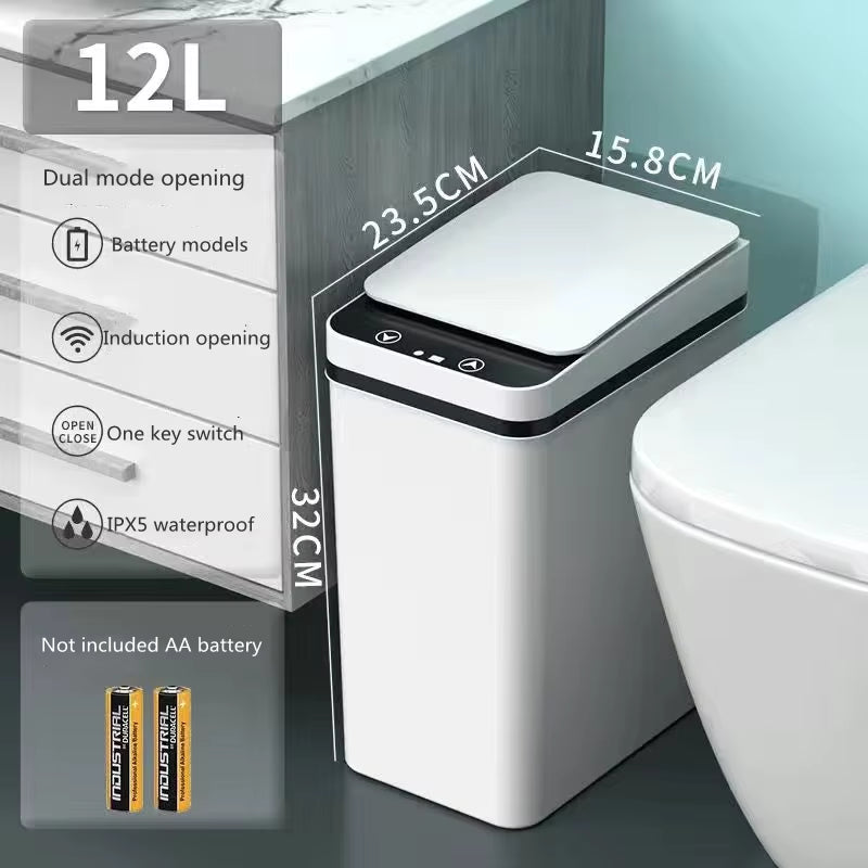 Xiaomi  Intelligent Trash Can Smart Sensor Dustbin 12L Electric Automatic Rubbish Can USB Waterproof Induction Garbage Bin