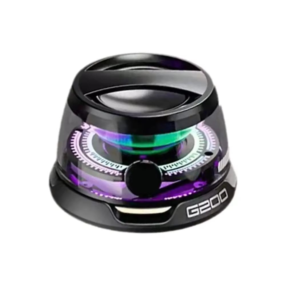 Portable Bluetooth Speaker HECATE G200 RGB Lighting Magnetic Speaker BT5.3 Mini Sound Box 7 Hours Playback Phone Holder