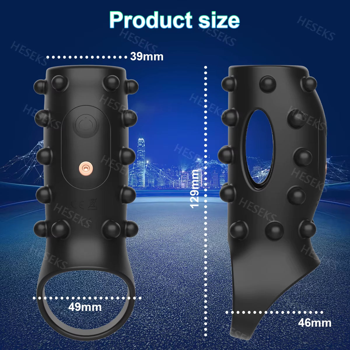 Vibrating Penis Sleeve Cock Ring G Spot Stimulate Women Penis Ring Vibrator Delay Ejaculation Adult Sex Toys for Men 18+