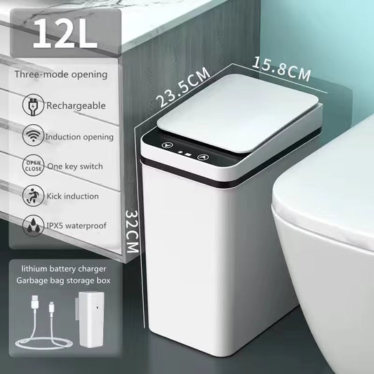 Xiaomi  Intelligent Trash Can Smart Sensor Dustbin 12L Electric Automatic Rubbish Can USB Waterproof Induction Garbage Bin