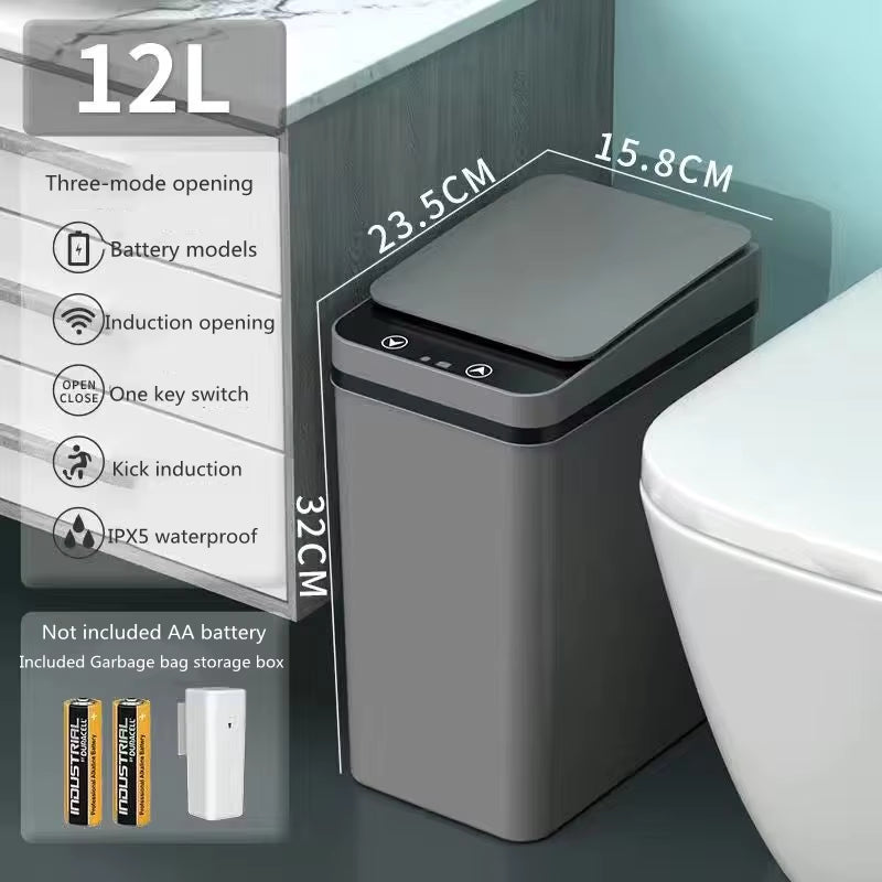 Xiaomi  Intelligent Trash Can Smart Sensor Dustbin 12L Electric Automatic Rubbish Can USB Waterproof Induction Garbage Bin