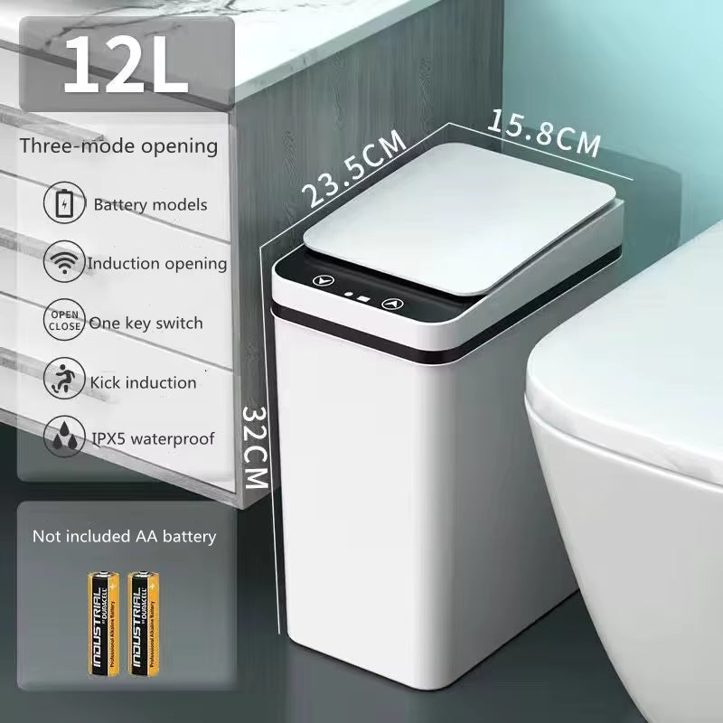 Xiaomi  Intelligent Trash Can Smart Sensor Dustbin 12L Electric Automatic Rubbish Can USB Waterproof Induction Garbage Bin