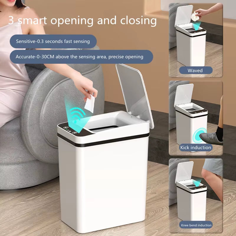 Xiaomi  Intelligent Trash Can Smart Sensor Dustbin 12L Electric Automatic Rubbish Can USB Waterproof Induction Garbage Bin