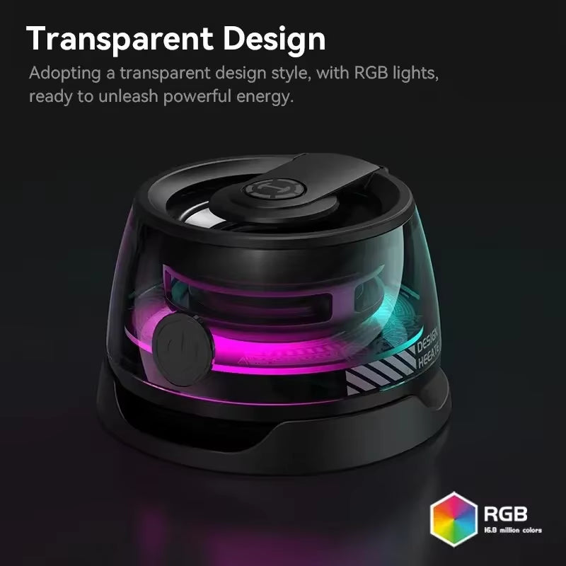 Portable Bluetooth Speaker HECATE G200 RGB Lighting Magnetic Speaker BT5.3 Mini Sound Box 7 Hours Playback Phone Holder