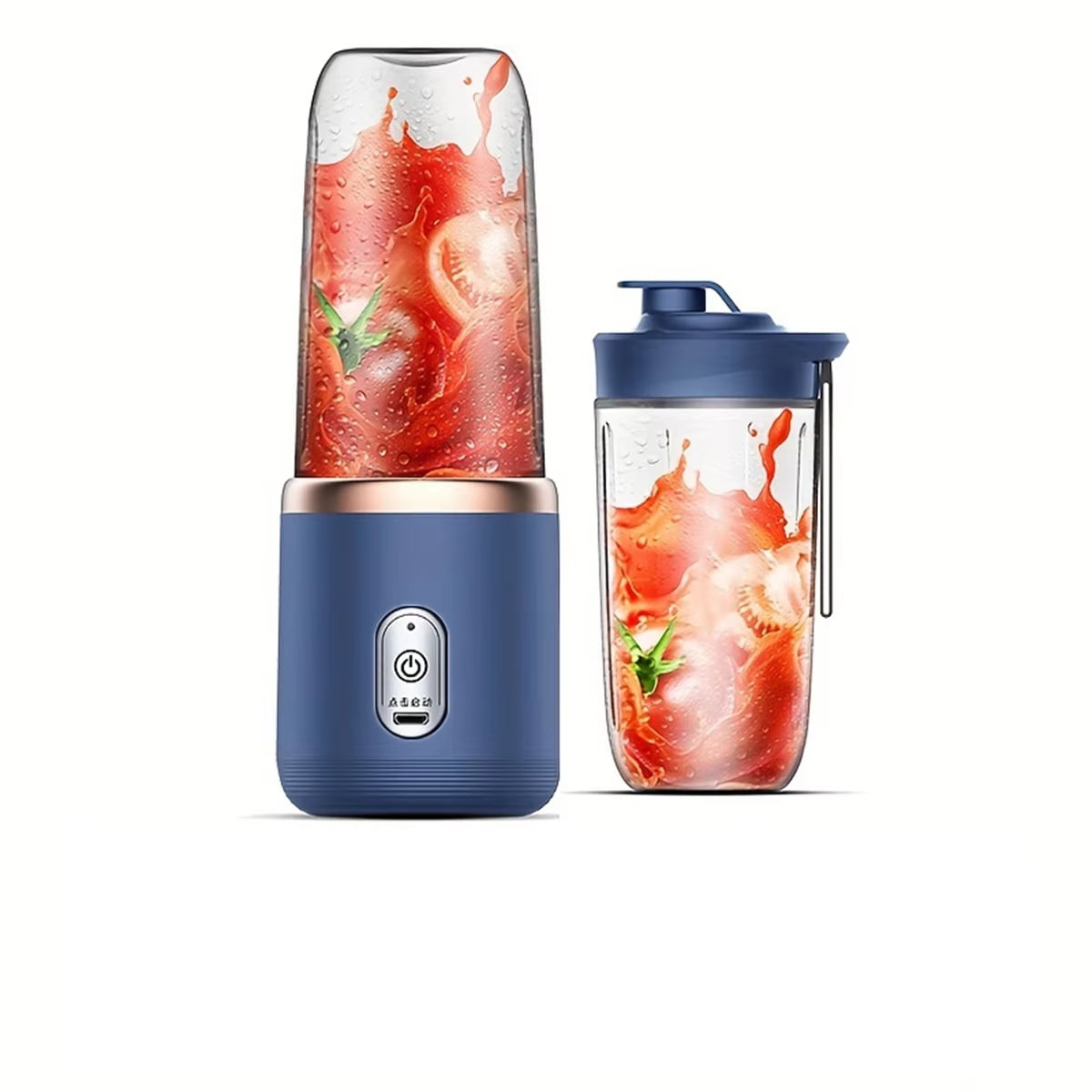 Portable Blender Bottle Electric 6 Blades Multifunction Juice Blender Fresh Juice Smoothie Blender Ice Crushcup Food Processor